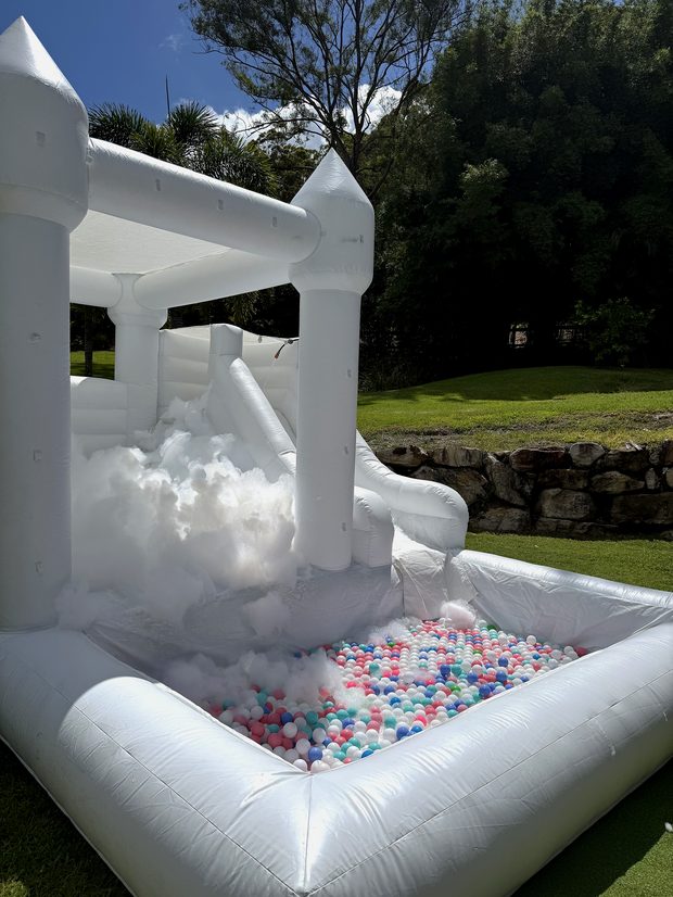Ball pit filled with pastel balls